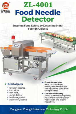 High Sensitivity Food Metal Detector Conveyor Machine for Bakery Bread Cookie Pastry Processing Industry