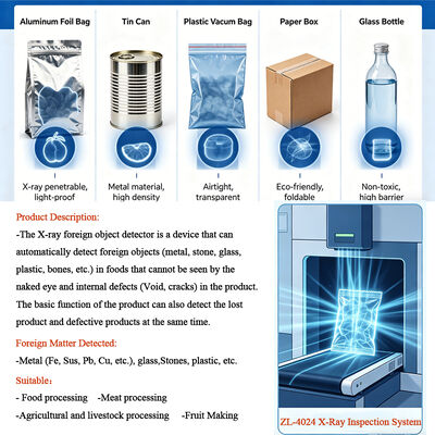 Industrial X-Ray Inspection Machine | One Ray Foreign Object Detector | Customizable Metal & Contaminant Tester for Food