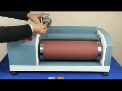 SATRA TM147 Din Rubber Abrasi Resistance Tester Mesin Uji Keausan Sepatu